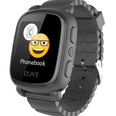 Elari Dečiji sat sa funkcijama GPS lokatora Crni