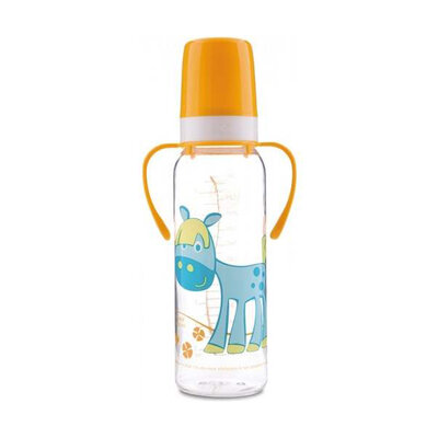 Canpol Flašica za bebe HAPPY ANIMALS 250ml  sa ručkama 11/845