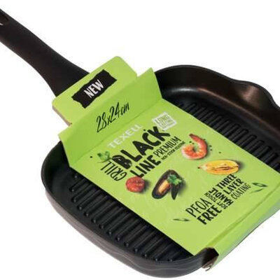 Texell tiganj Grill Black line 28x24 cm 