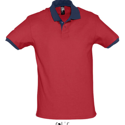 Muška majica sa kragnom veličina XL Sols Prince Red/French Navy 11369