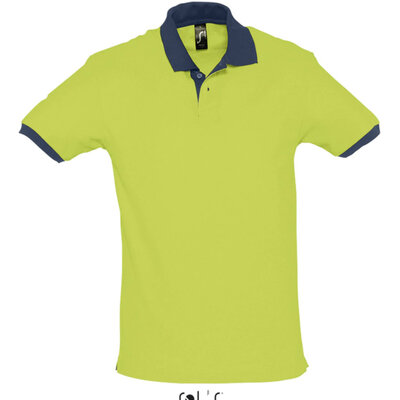 Muška majica sa kragnom veličina XXL Sols Prince Apple Green/French Navy 11369