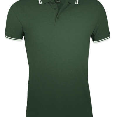 Polo majica za muškarce veličina XL Sols Pasadena Forest Green/White 00577