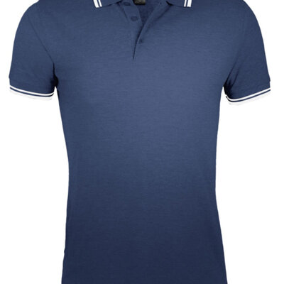 Polo majica za muškarce veličina 3XL Sols Pasadena French Navy/White 00577
