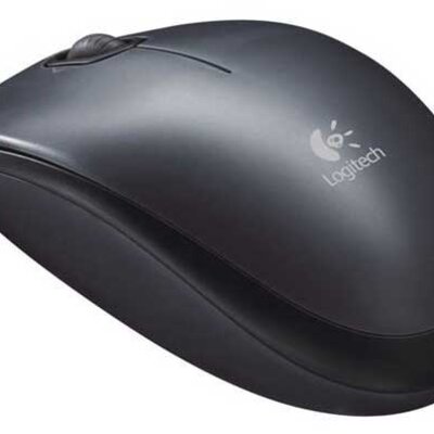 Logitech žični miš M90 crna