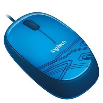 Logitech žični miš M105 plava