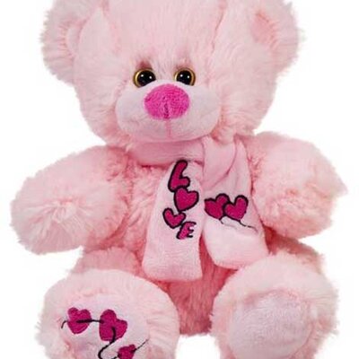 Amek Toys Plišani medvedić sa šalom