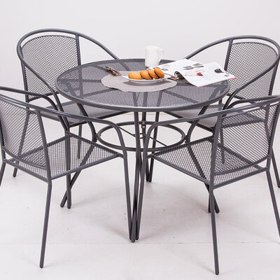 Baštenska Garnitura Od Metala Noto - 4 Stolice i Sto