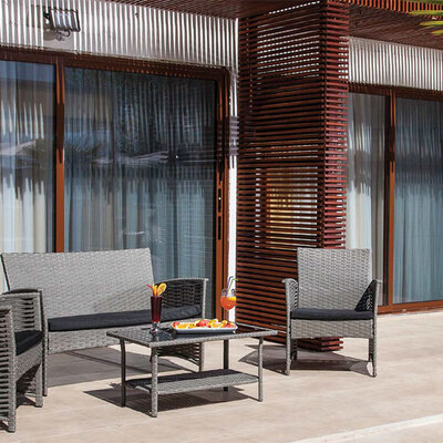 Baštenska Garnitura od PE Ratana Cordoba Grey