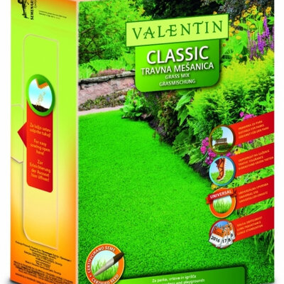 Seme za travu Valentin Classic 1kg - za dvorište park teren za rekreaciju