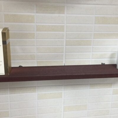 Polica sa čašom za četkice - tikovina