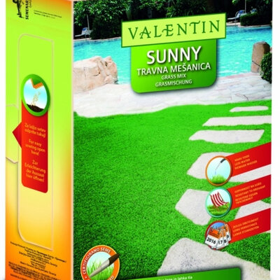 Trava - seme Valentin Sunny 1kg - za osunčane travnjake