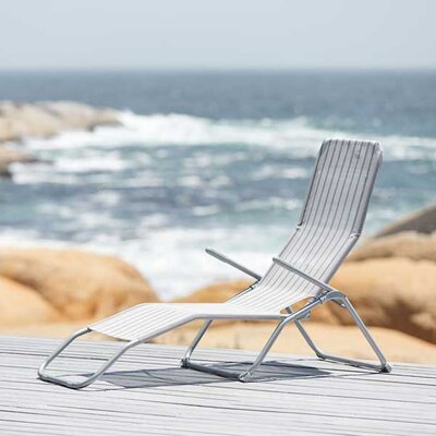 Sklopiva ležaljka Camper za dvorište ili plažu Siva