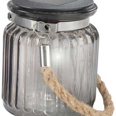 Solarna lampa Kisi visina 9cm obrađena dimom