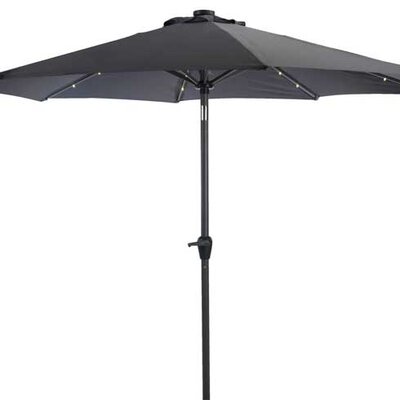 Suncobran sa LED diodama Miska 3m siva