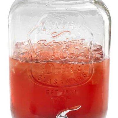 Stakleni bokal sa slavinom 8 lit.