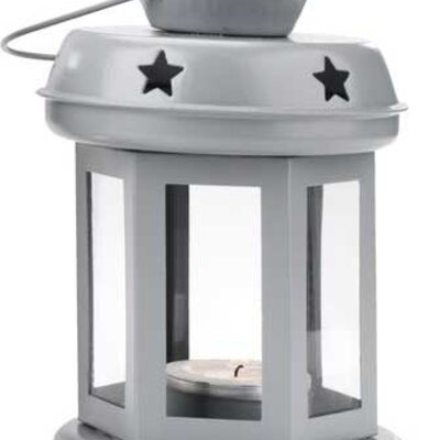 Fenjer za malu sveću Valley2 Siva