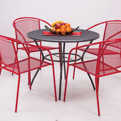 Baštenska Garnitura Noto Red - 4 Stolice i Sto