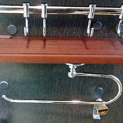 Držač peškira polukružni od tikovine 