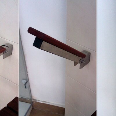 Rukohvat za kupatila od tikovine 35cm