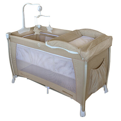 Kikka Boo Prenosivi krevetac DESSINE-MOI 2 nivoa Beige