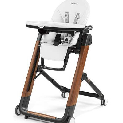 Peg-Perego Stolica za hranjenje SIESTA WOOD 2 u 1 Bianco