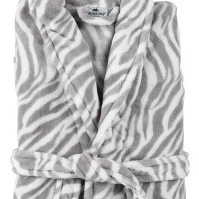 Kronborg Bade mantil Bersa veličina S/M sivo bela