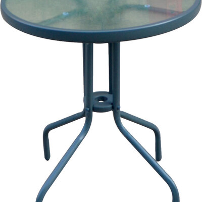 Okrugli Baštenski Sto Sa Staklenom Pločom Andora