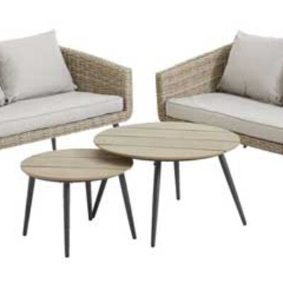 Baštenska garnitura Tersa natur