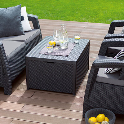 Curver Corfu II Box - 2 Fotelje, Dvosed, Sto