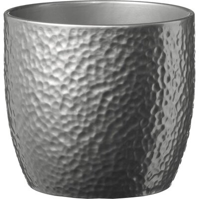 Soendgen keramička saksija Boston 16cm srebrna