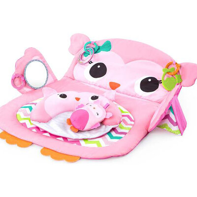 KIDS II Podloga za igru Tummy Time Prop and Play - Pink