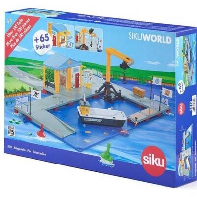 SIKU Igračka Pristanište sa brodom baržom 5512