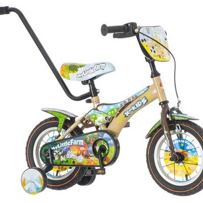 Dečiji bicikl sa drškom za guranje Little Farm 12 1120050