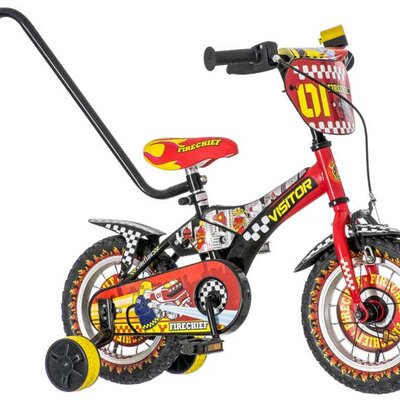 Dečiji bicikl sa drškom za guranje Vatrogasac 12 1120046
