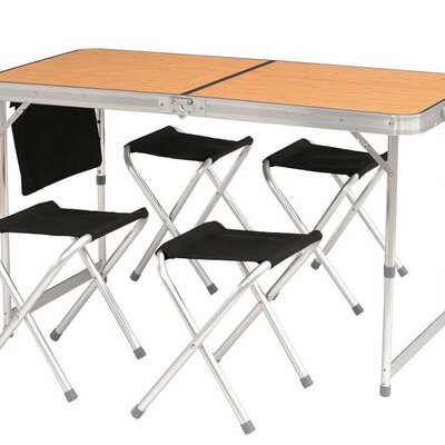 Easy Camp Sklopiva kamp garnitura Sto i četiri stolice Belfort Picnic 540016