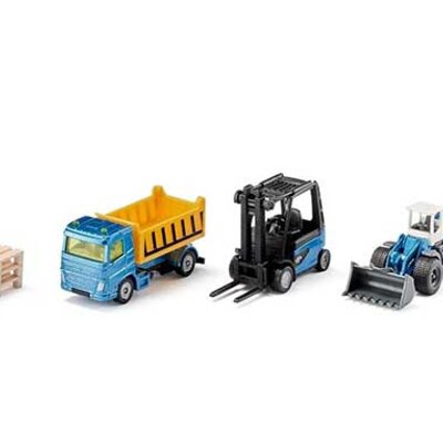 SIKU Igračke set Građevinska vozila Kamion bager i viljuškar 6336S