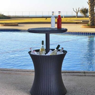 Barski sto sa komorom za led Curver Keter Cool Bar Rattan Anthracite