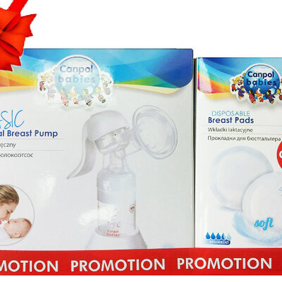 Canpol SET - Manuelna pumpica za izmlazanje 12/205 i tuferi 1/651 40kom.