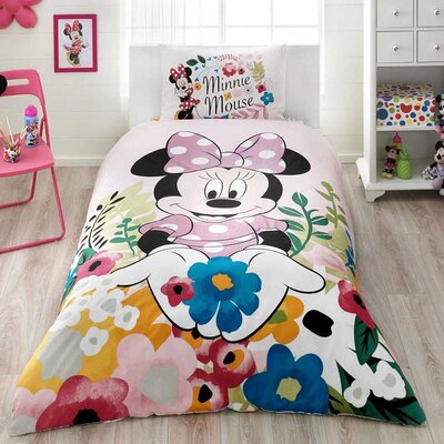 Dečija posteljina 100% pamuk Disney Minnie Glitter