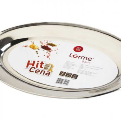 Lorme Basic oval za hranu inox 35cm