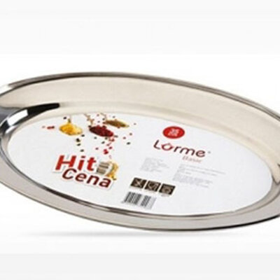 Lorme Basic oval za hranu inox 40cm