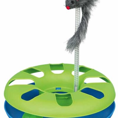 Trixie Igračka za mace Miš na opruzi i loptica u postolju Trixie Crazy Circle 4135