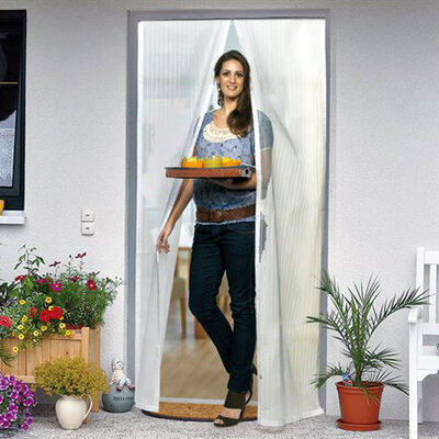 Zavesa sa magnetima - bela