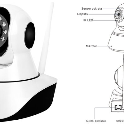 IP Wi-Fi kamera za video nadzor WFIP-5200