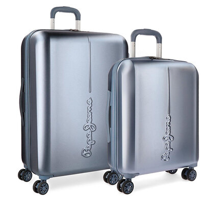 Pepe Jeans by Joumma Bags Set tvrdih kofera 55cm/70cm Cambridge Pearl Blue 54189