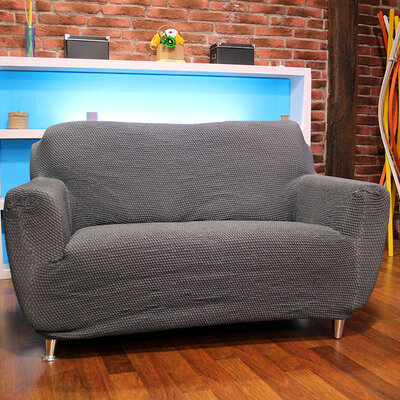 Bielastična presvlaka za dvosed siva