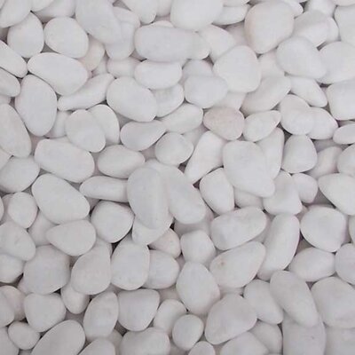 Dekorativni kamen Beli oblutak do 3cm 9kg