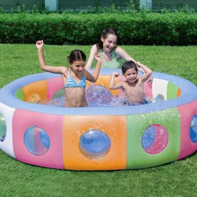 Dečiji bazen na naduvavanje sa prozorima Bestway 51064