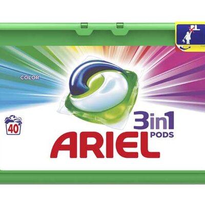 Ariel 3in1 Pods Color&Style Kapsule za pranje veša 40kom.