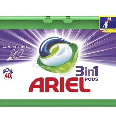 Ariel 3in1 Pods Lavander Kapsule praška za pranje veša 40kom.